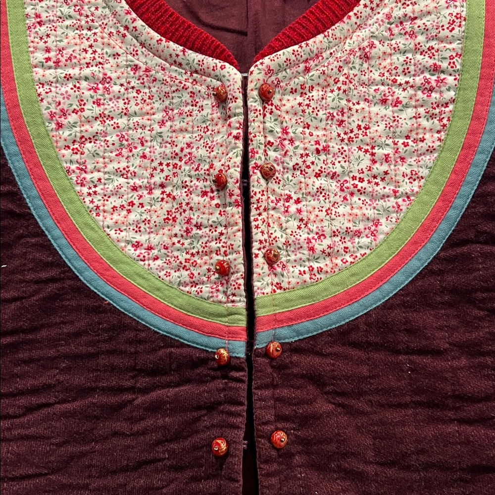 Anthropologie HWR Autumn Deepens Eclectic Wool Sweater S - Picture 2 of 5